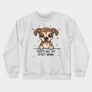 Funny Dog begging with puppy eyes. Crewneck Sweatshirt